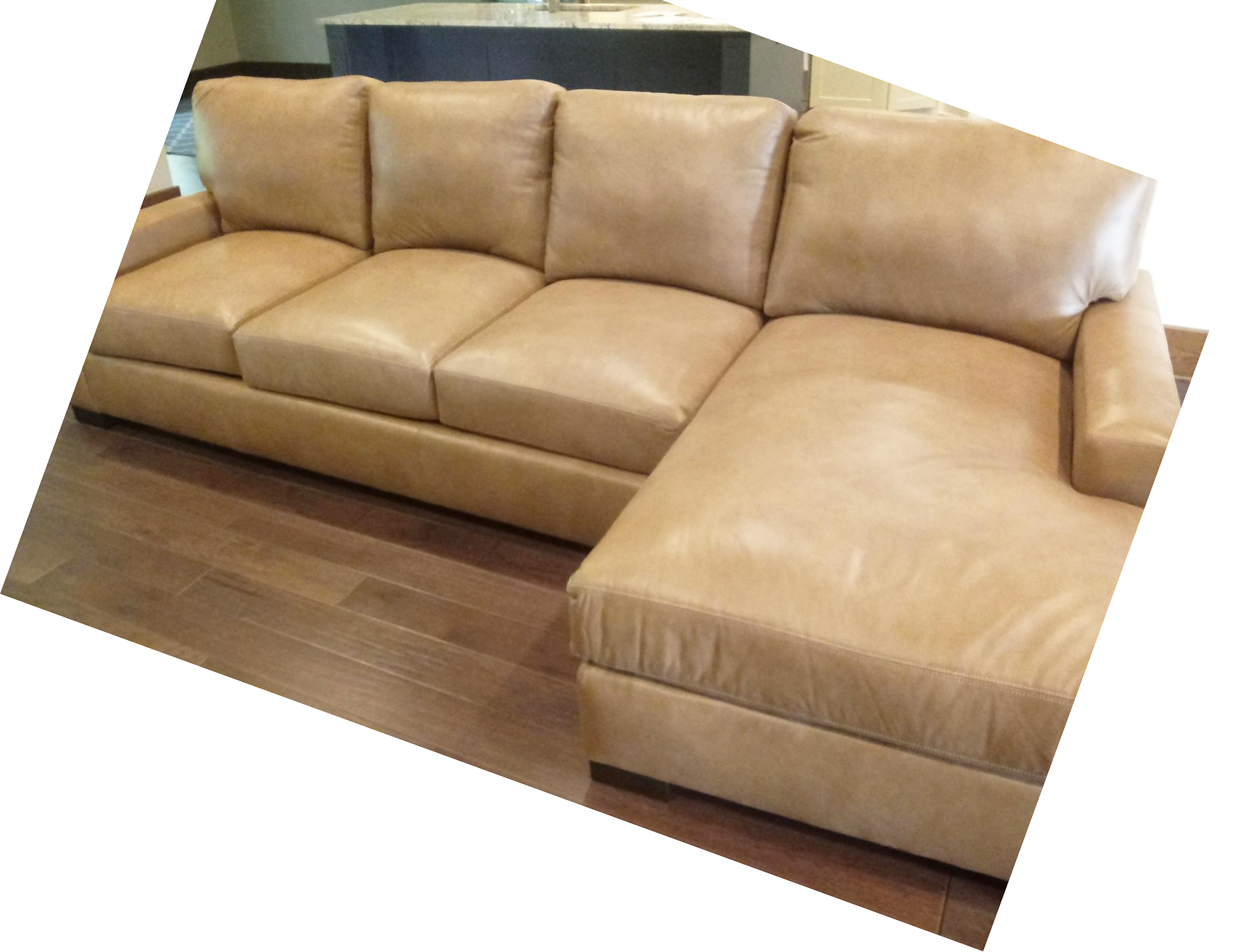 American Heritage Cassidy Leather Sectional 