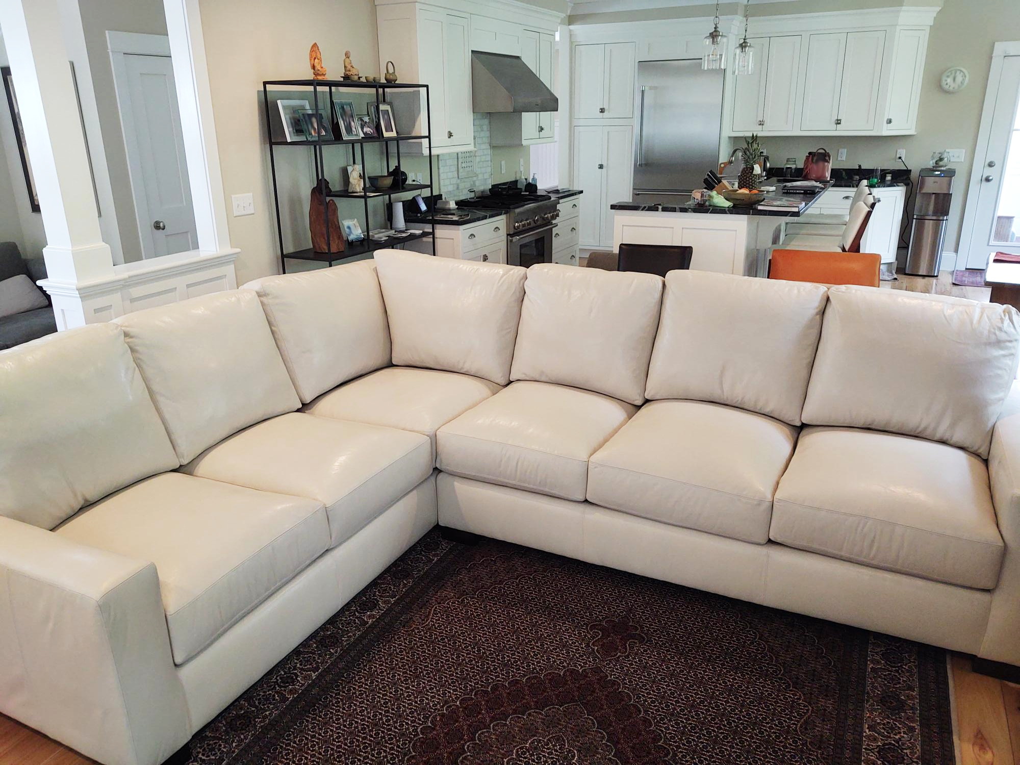 American Heritage Custom Designer Choice Leather Sectional 