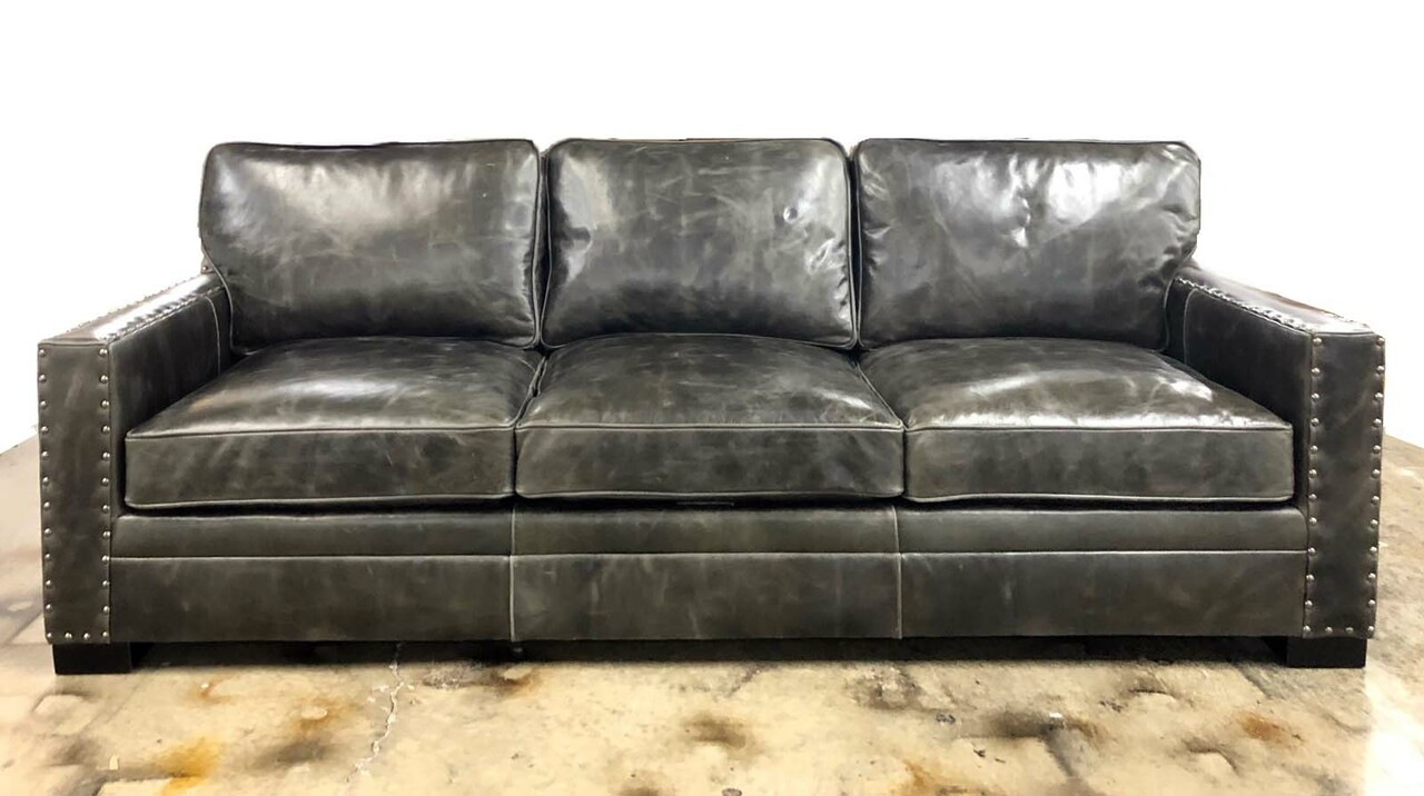 Gunnison Leather Sofa American Heritage